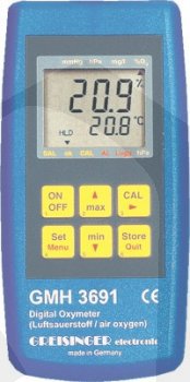 GMH 3691 - Oxymetr pro měření koncentrace kyslíku ve vzduchu